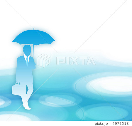 ビジネスマンと雨 4972518