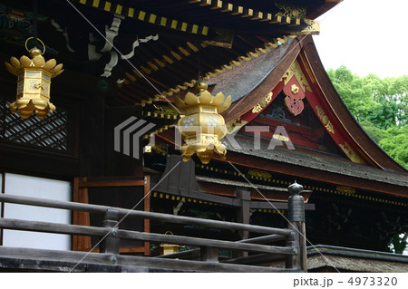 京都　北野天満宮　釣灯篭 4973320