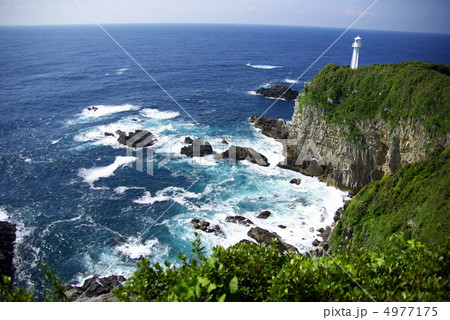 足摺岬と群青の海 四国最南端の岬 足摺岬と群青の海 四国最南端の岬 4977175