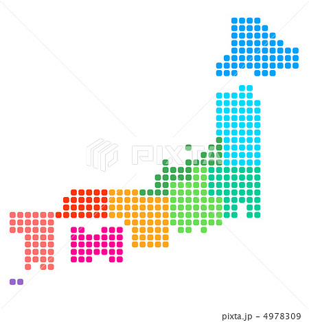 日本地図 日本 地図のイラスト素材 4978309 Pixta