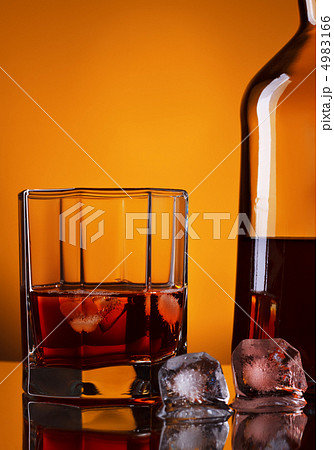 Whiskey Bottle And Glass Whiskey Bottle And Glass 4983166
