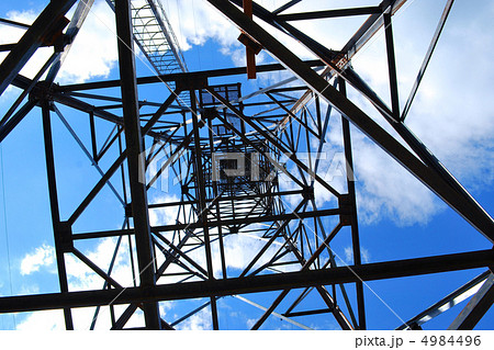 under high voltage tower 4984496