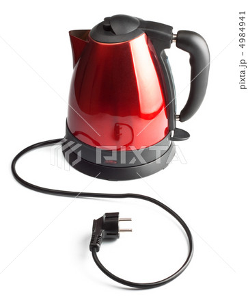red and black electrical tea kettle 4984941