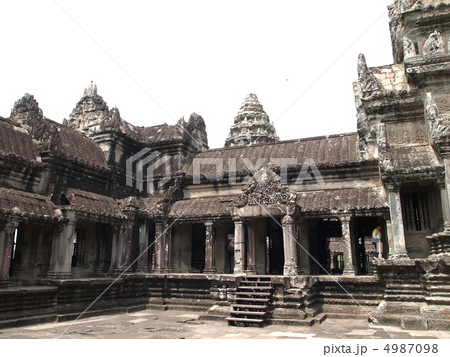 世界遺産　アンコールワット　第三回廊 4987098