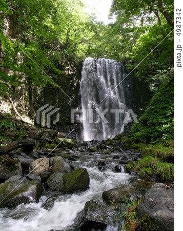 夏の亀田不動滝 4987342