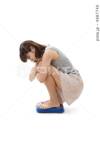 体重計に乗る女性 4987740