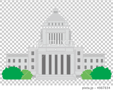 国会議事堂のイラスト素材 4987834 Pixta
