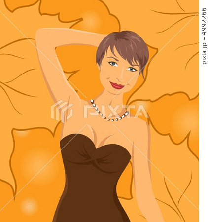 smiling girl on autumn background smiling girl on autumn background 4992266