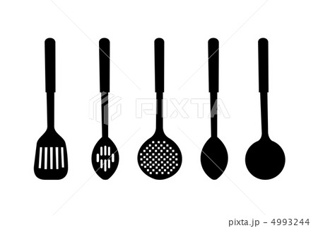 illustration silhouette of kitchen ware are isolated on white b illustration silhouette of kitchen ware are isolated on white b 4993244