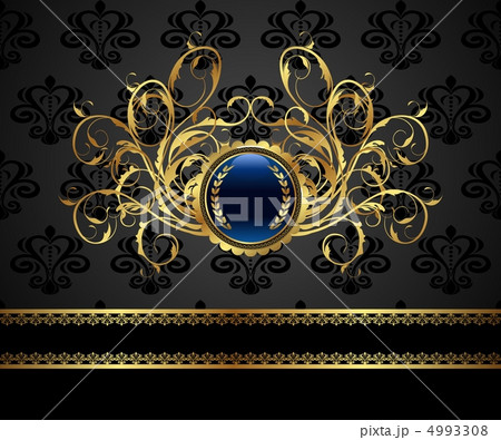 gold vintage frame for design packing 4993308