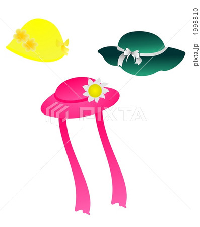 Set of children headwear is isolated on white background 4993310