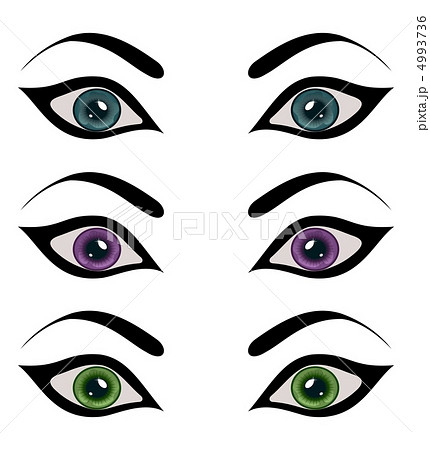 set female eyes isolated 4993736