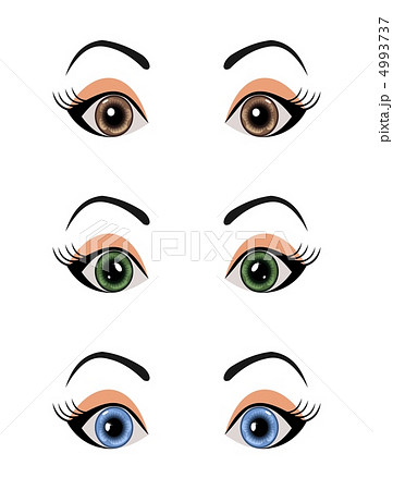 set female eyes isolated set female eyes isolated 4993737