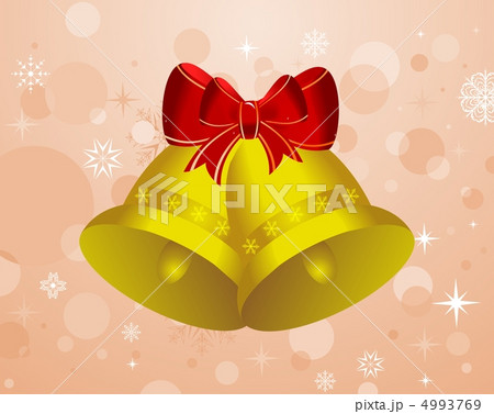 Christmas background with set bells 4993769