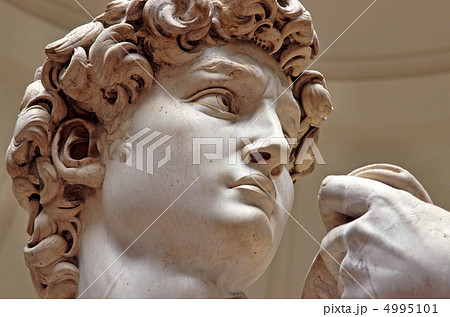 ミケランジェロのダビデ像の写真素材