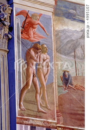 フレスコ画　楽園追放 4995107