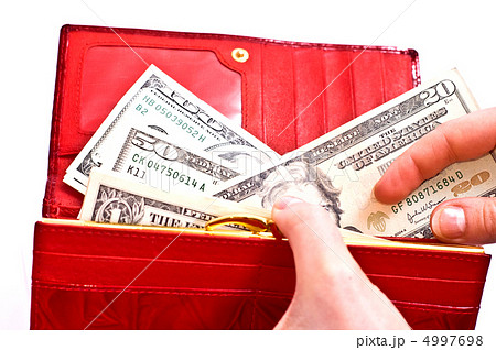 Dollars and red wallet Dollars and red wallet 4997698