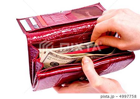 Dollars and red wallet Dollars and red wallet 4997758