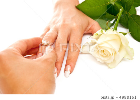 Ring on hand Ring on hand 4998161