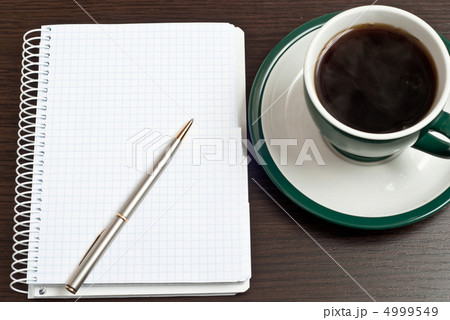 Notebook, pen & coffee 4999549