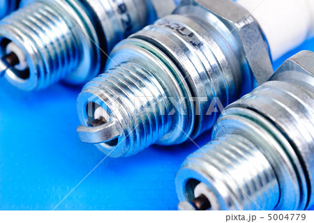 spark-plug on the blue background 5004779