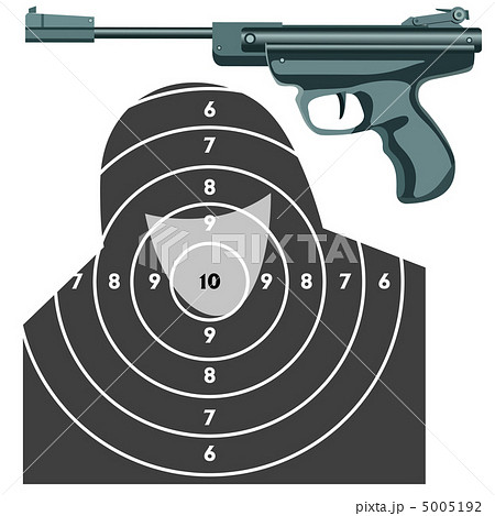 firearm, the gun against the target. vector firearm, the gun against the target. vector 5005192