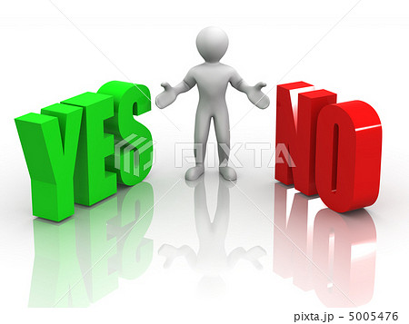 Choise Yes Or Noのイラスト素材