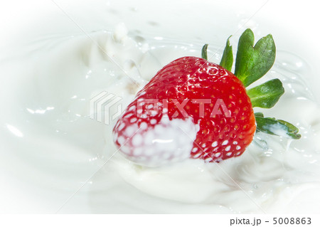 strawberry splashing into milk strawberry splashing into milk 5008863