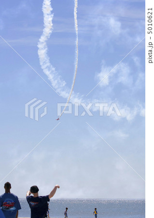 A plane performing in an air show at Jones Beach A plane performing in an air show at Jones Beach 5010621