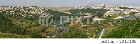 Panoramic aerial view on Jerusalem. 5012390
