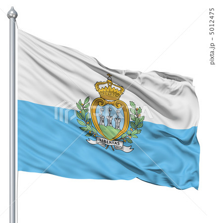 Waving flag of San Marino 5012475