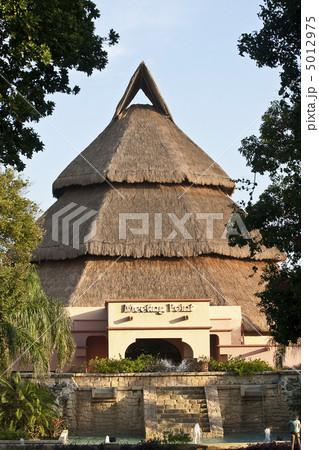 Tropical house with straw roof Tropical house with straw roof 5012975