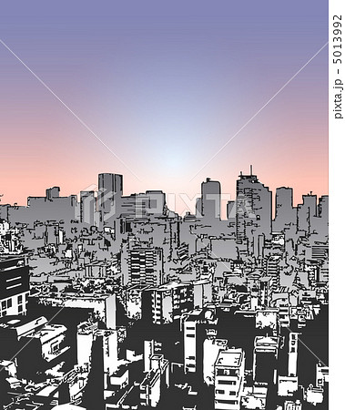 ビルの風景(トワイライト) 5013992