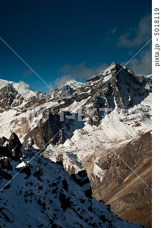 Scene: peaks and clouds from Gokyo Ri summit 5018119