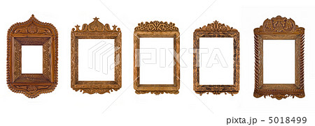 Collage of wooden carved Frames for picture or portrait 5018499