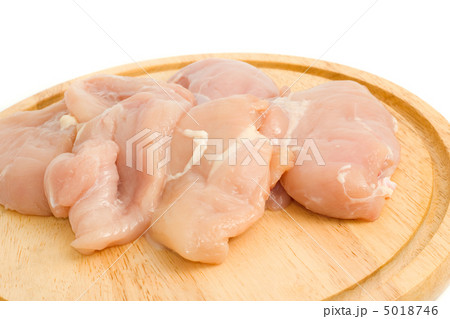 Close-up of Chicken fillet on hardboard isolated Close-up of Chicken fillet on hardboard isolated 5018746