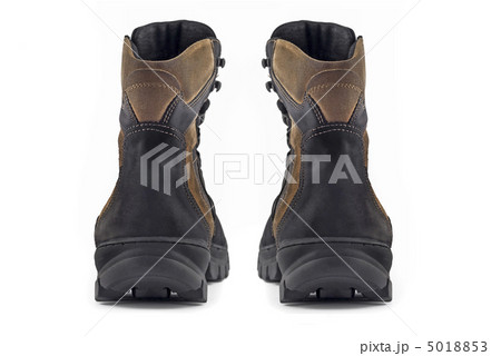 Rear view pair of Warm leather boots 5018853