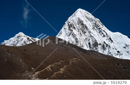 Pumo ri Kala Patthar summit in Himalayas Pumo ri Kala Patthar summit in Himalayas 5019270