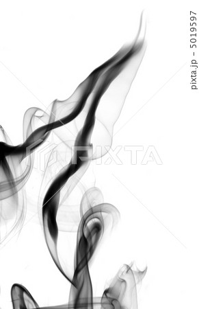 Abstract smoke curves on white 5019597