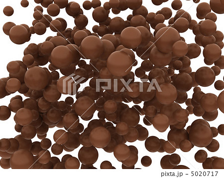 Brown chocolate orbs or balls isolated 5020717