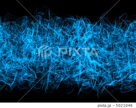 Complex blue abstract swirls over black 5021046