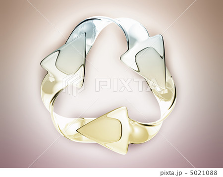 Environmental sustainability: Glossy recycling sign Environmental sustainability: Glossy recycling sign 5021088