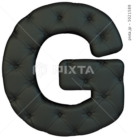 Luxury black leather font G letter Luxury black leather font G letter 5021589