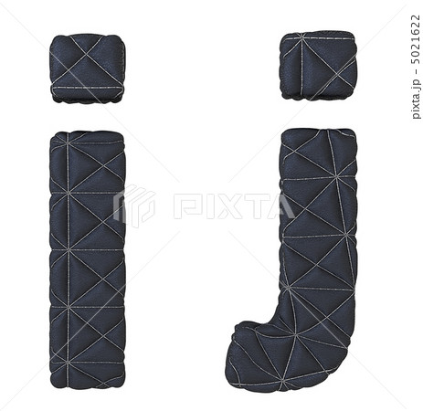 Lowercase stitched leather font i j letters Lowercase stitched leather font i j letters 5021622