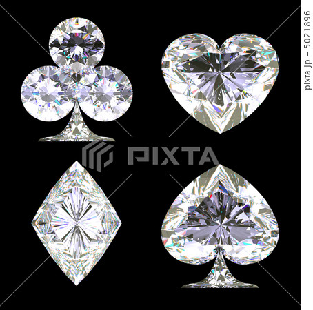 Sparkling Diamond shaped Card Suits Sparkling Diamond shaped Card Suits 5021896