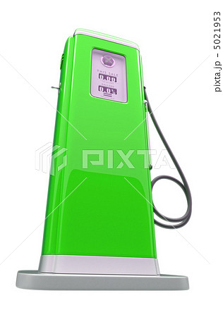 Retro green gasoline pump isolated Retro green gasoline pump isolated 5021953