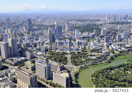 【航空写真】国会議事堂と首相官邸 【航空写真】国会議事堂と首相官邸 5027425