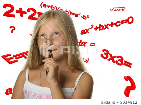 The girl and mathematical formulas 5034812