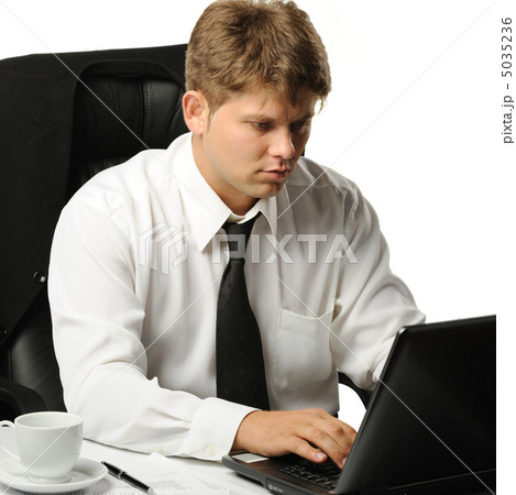 The young businessman on a workplace 5035236