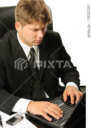 The young businessman on a workplace 5035262